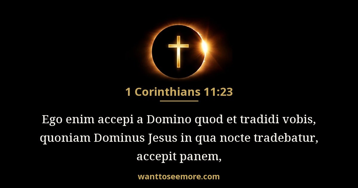 1 Corinthians 11:23