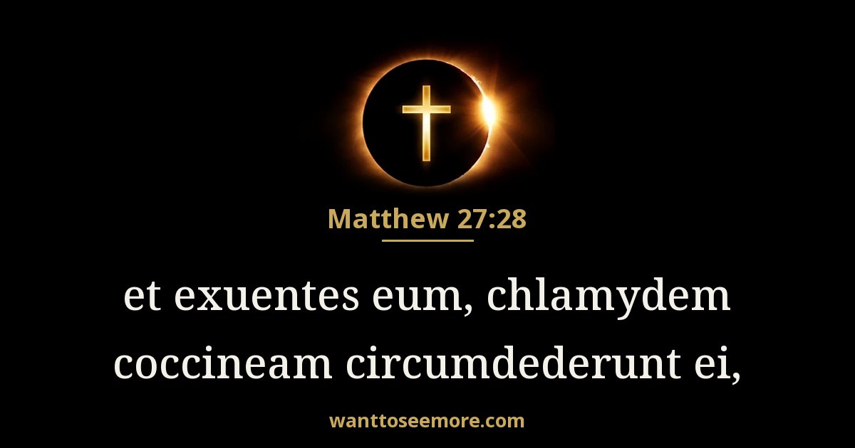 Matthew 27:28