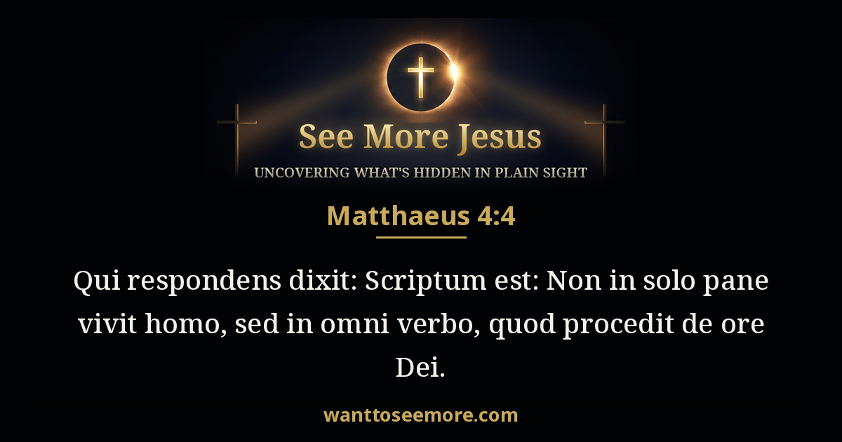 Matthew 4:4