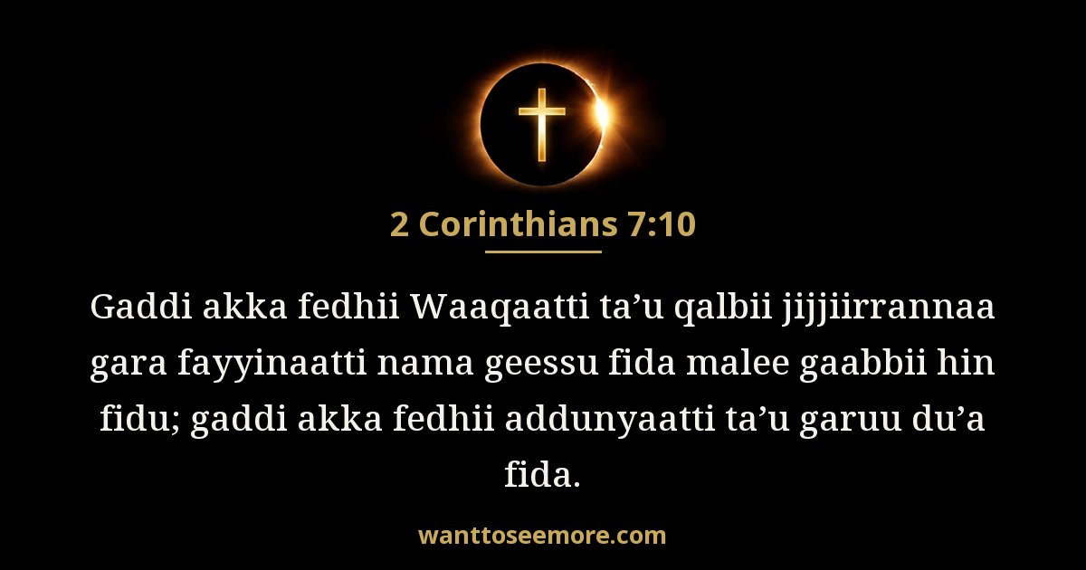 2 Corinthians 7:10