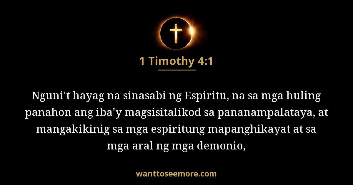 1 Timothy 4:1