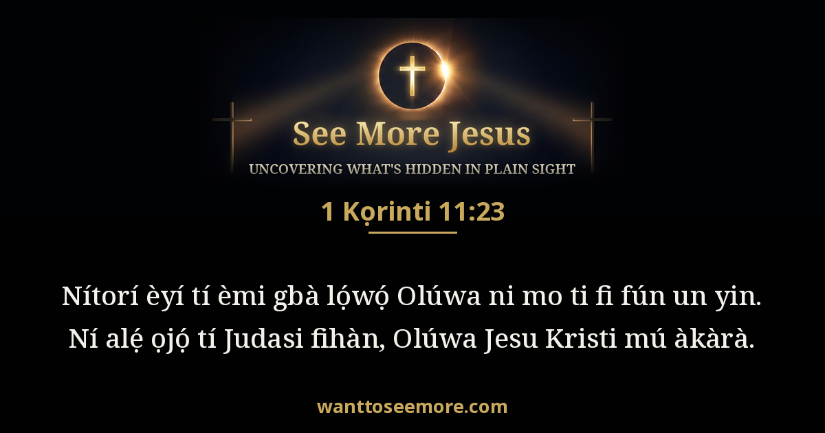 1 Kọrinti 11:23