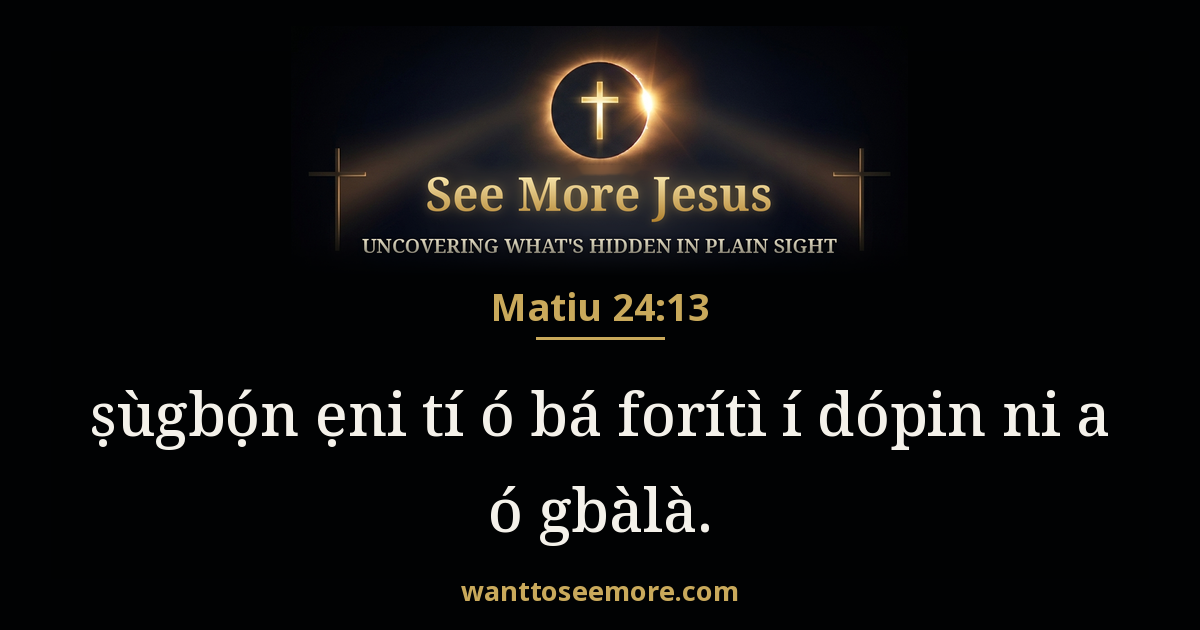 Matthew 24:13