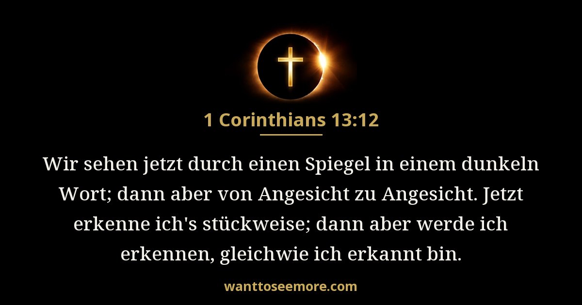 1 Corinthians 13:12