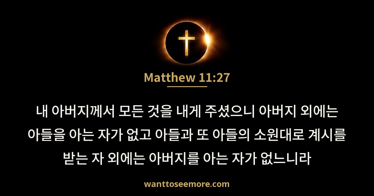 Matthew 11:27
