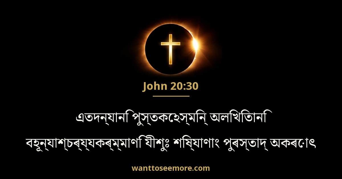 John 20:30