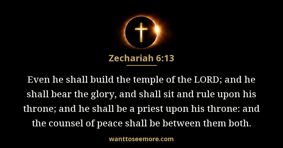 Zechariah 6:13