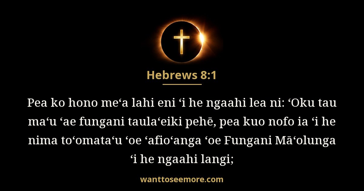HEB 8:1