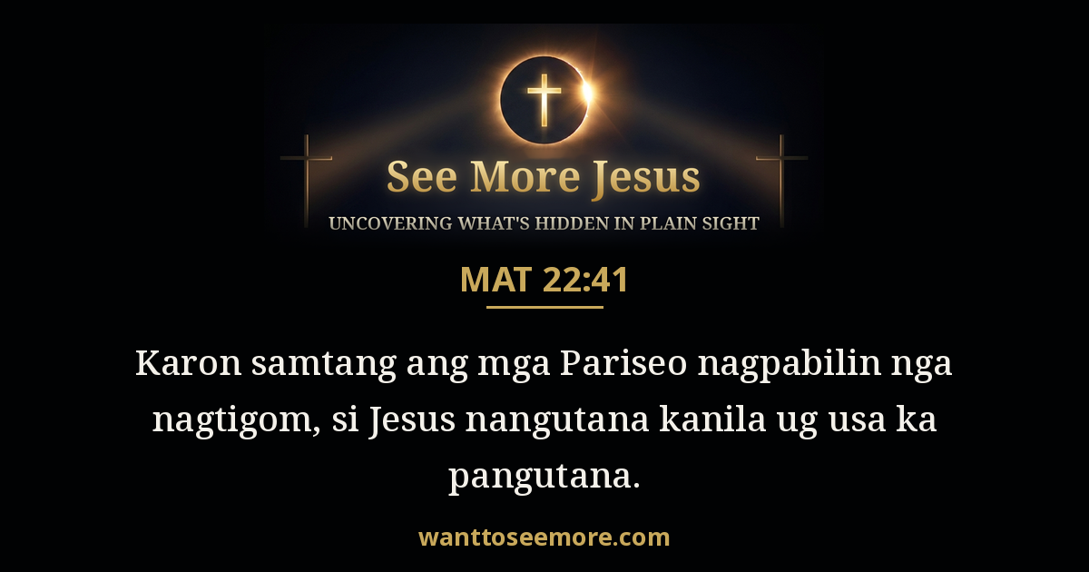 Matthew 22:41