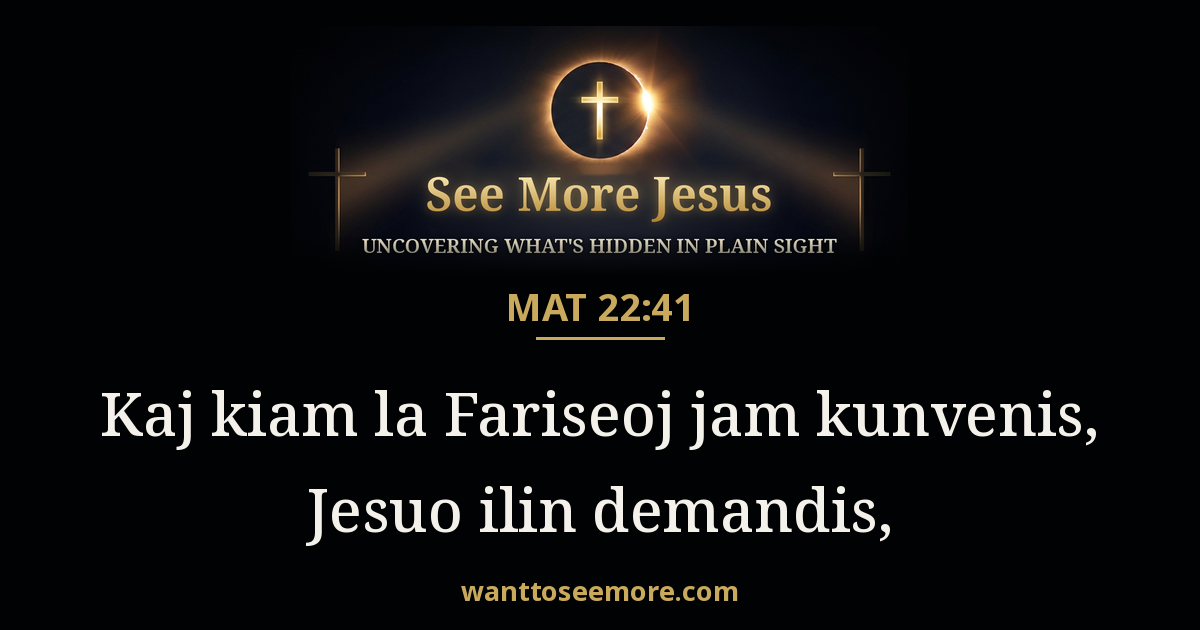 Matthew 22:41