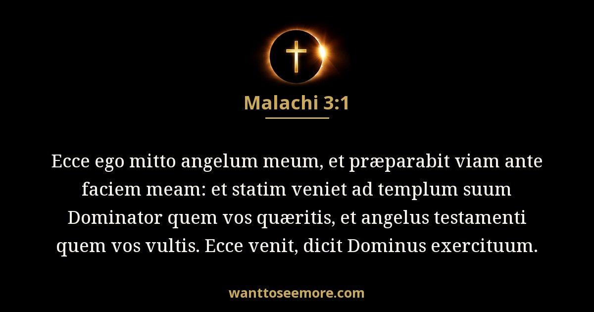 Malachi 3:1