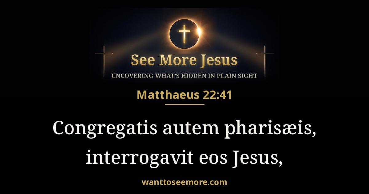 Matthew 22:41
