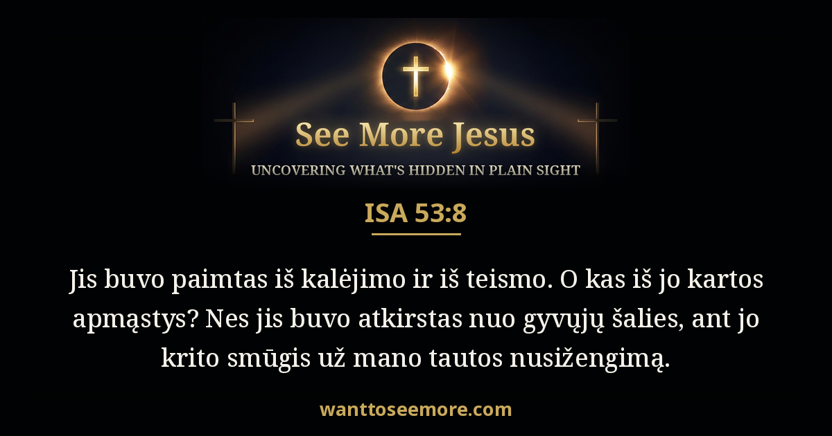 Isaiah 53:8