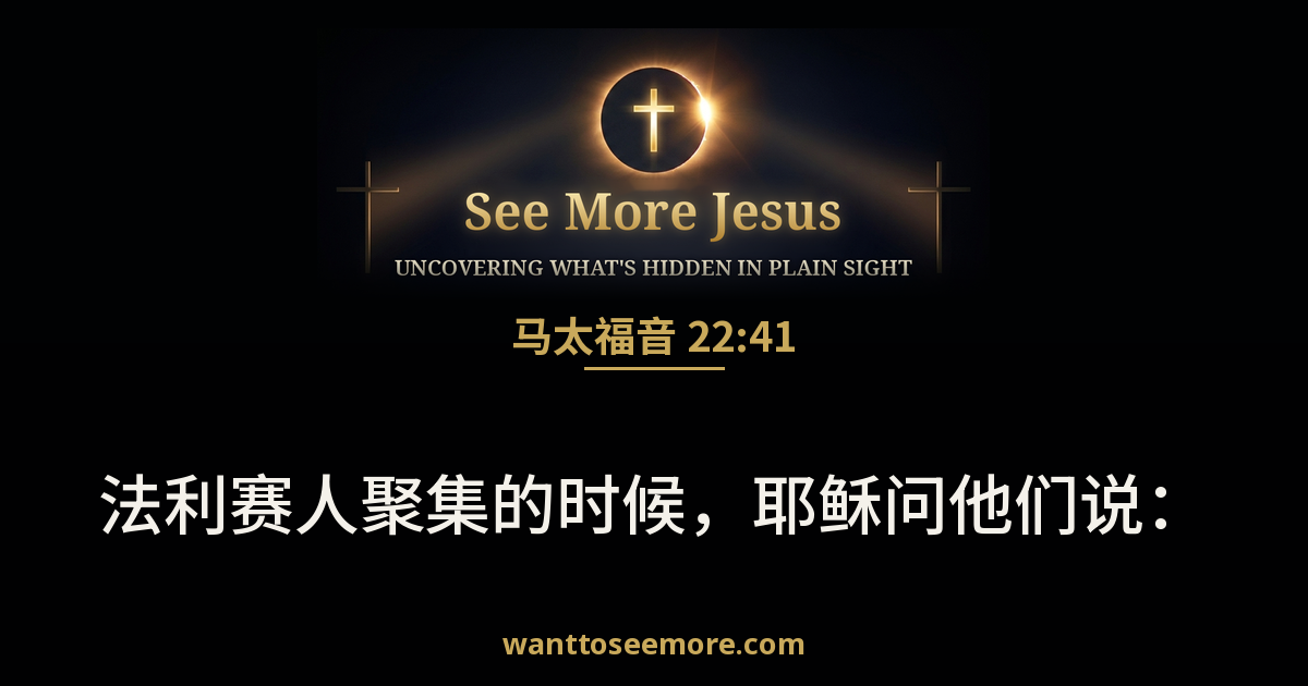Matthew 22:41