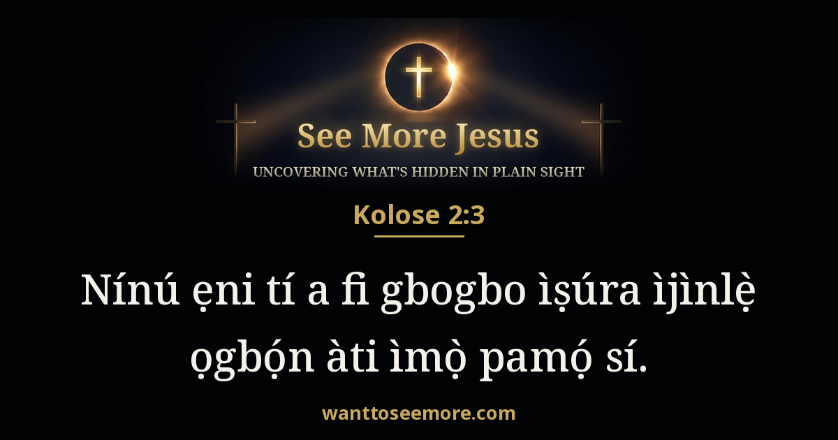 Colossians 2:3
