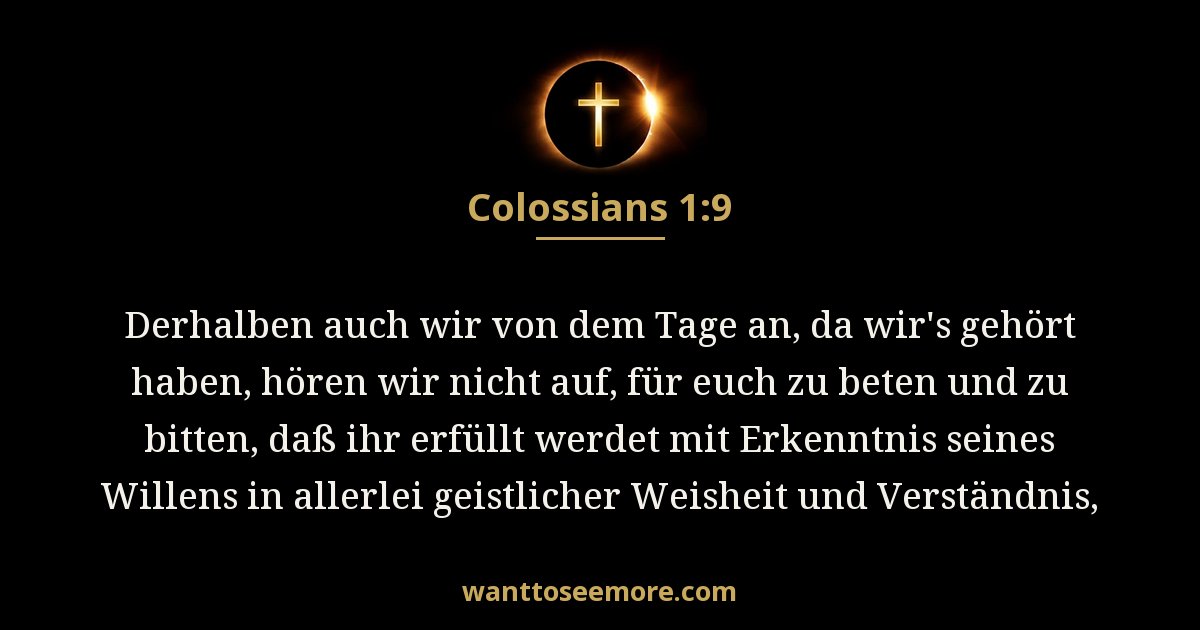 Colossians 1:9