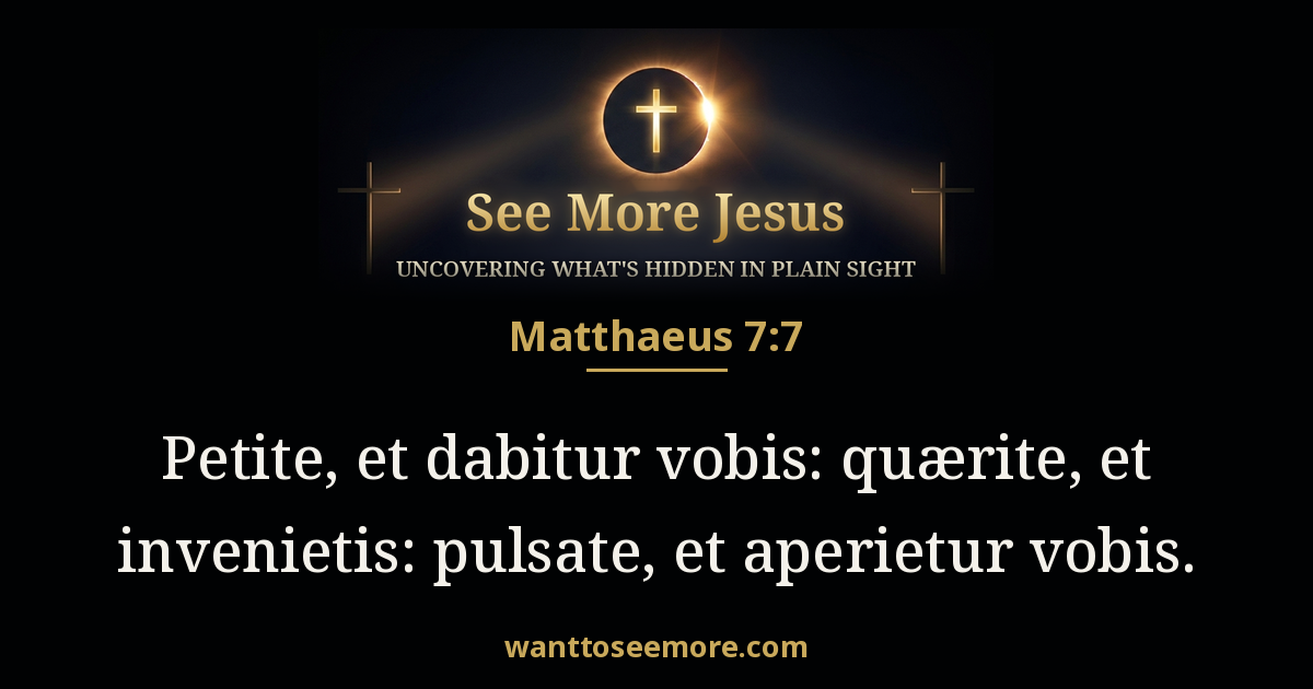 Matthew 7:7