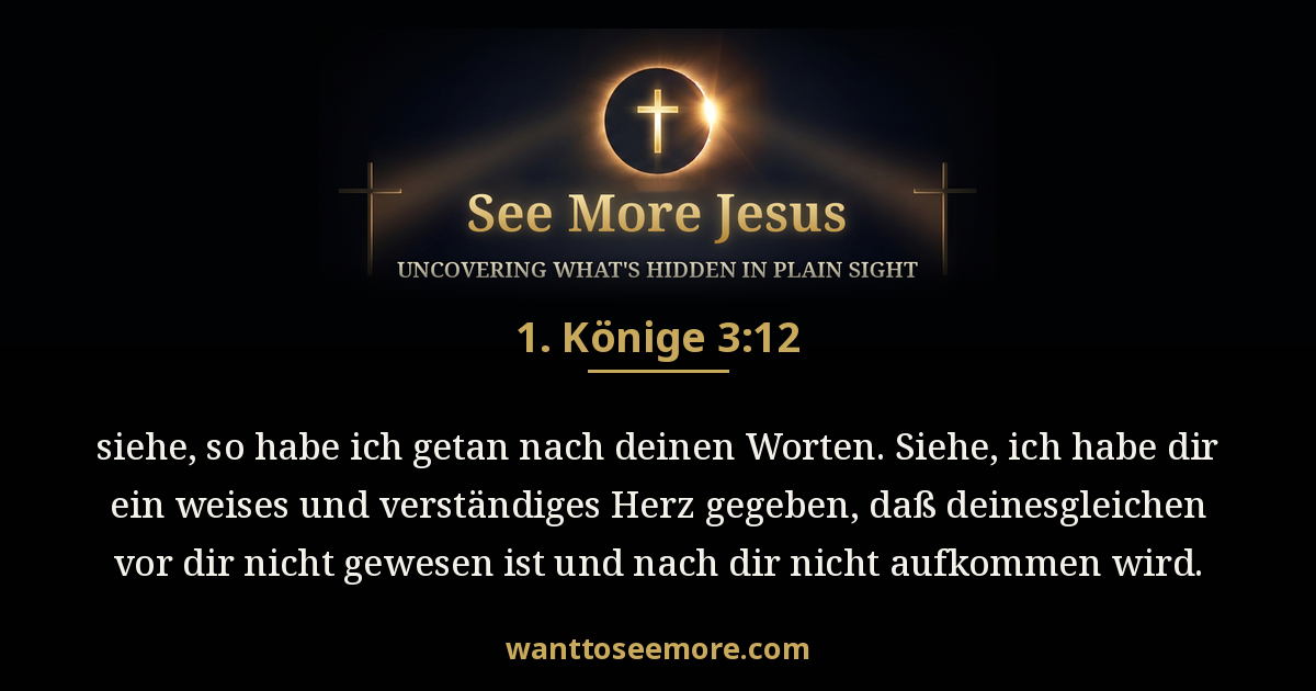 1 Kings 3:12