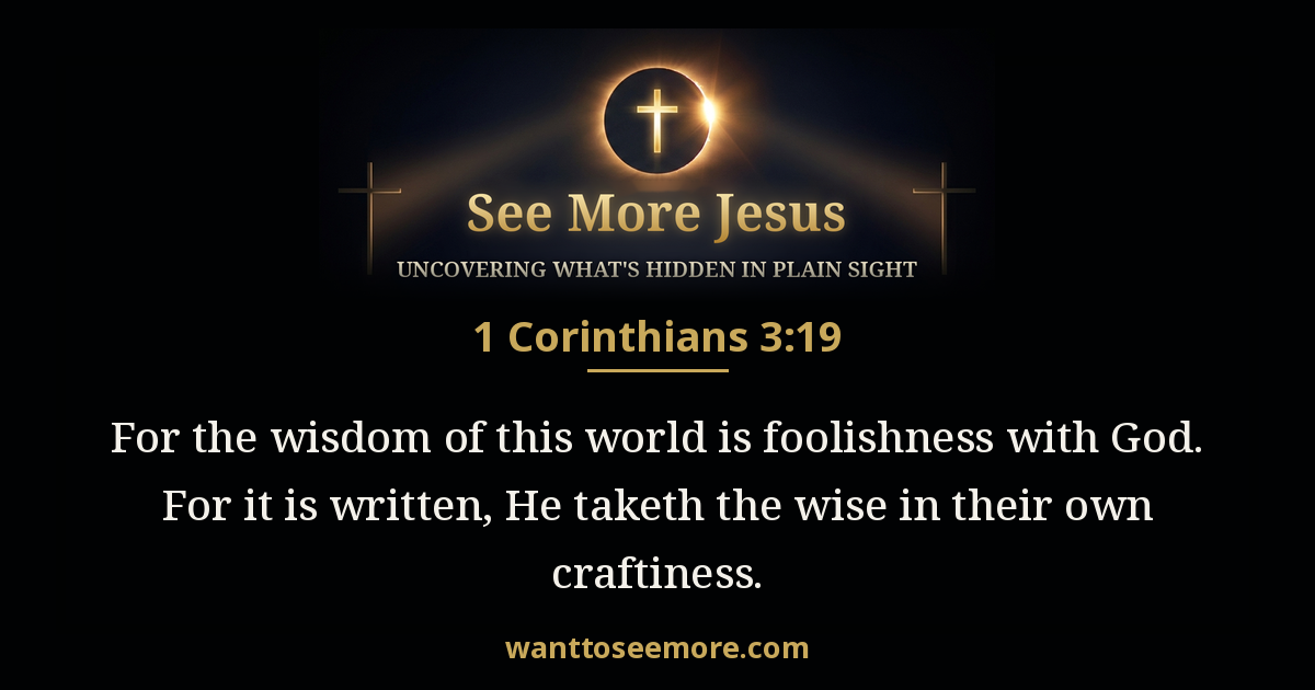 1 Corinthians 3:19