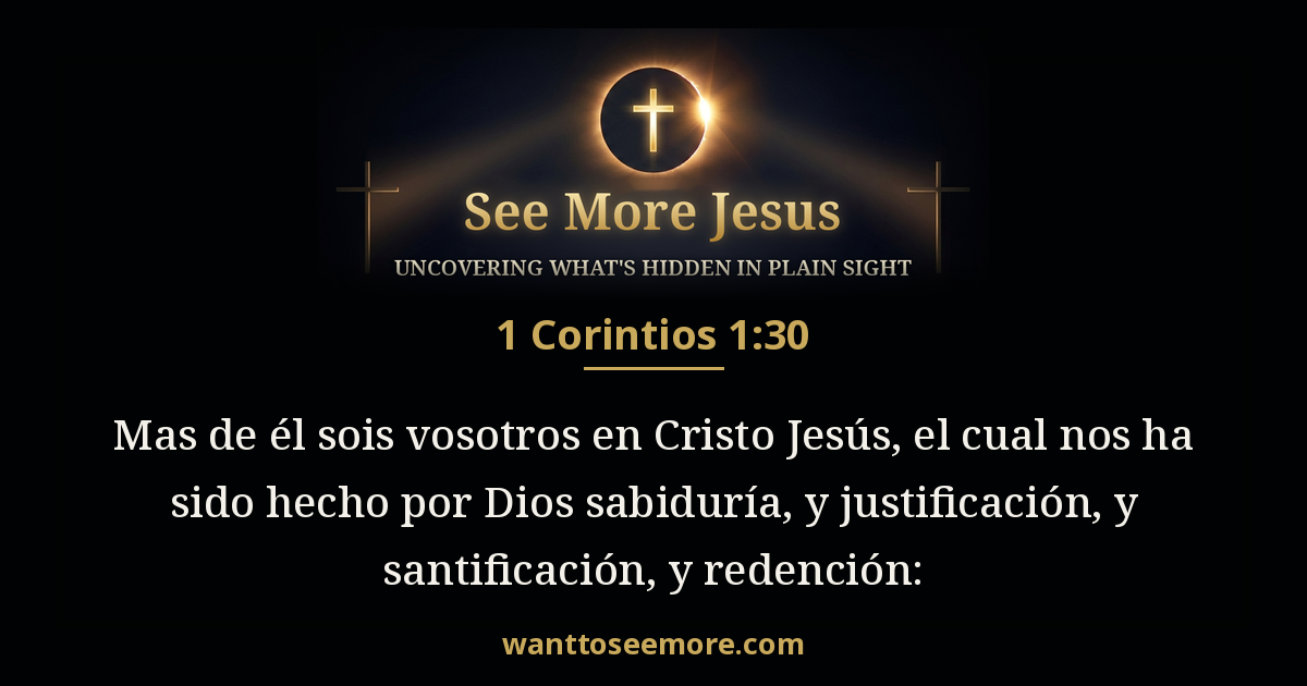 1 Corinthians 1:30