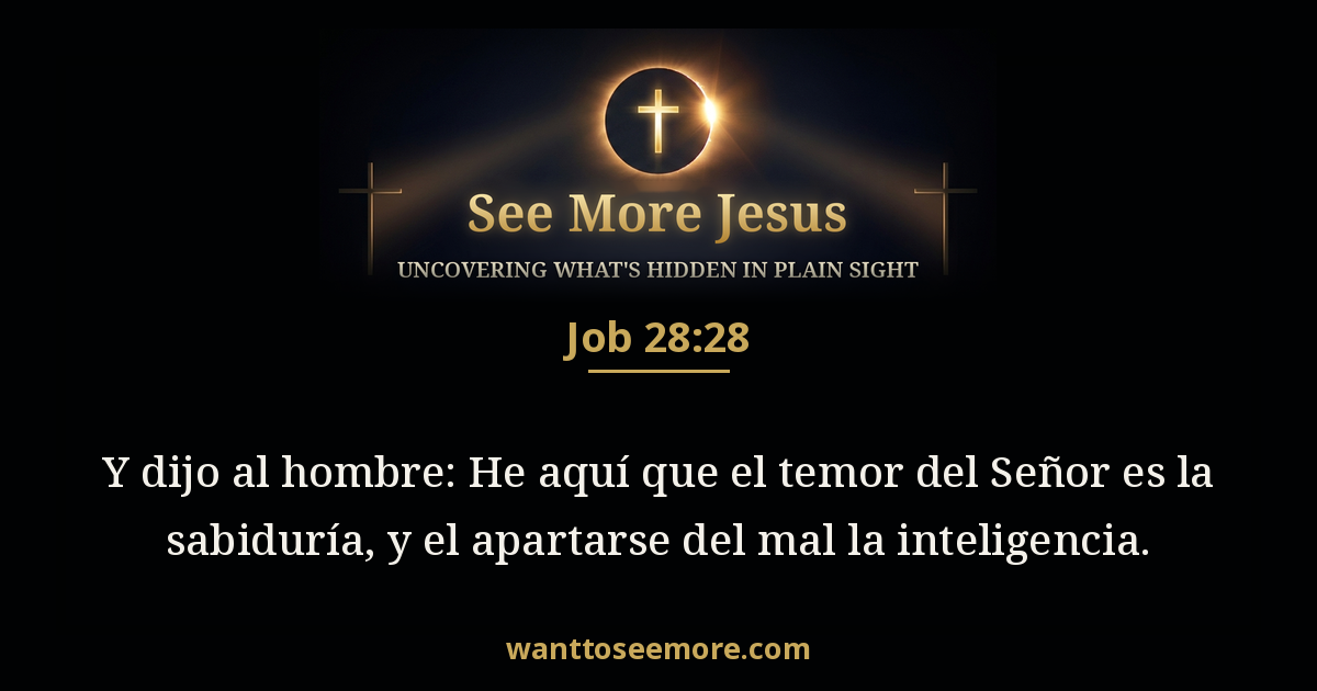 Job 28:28