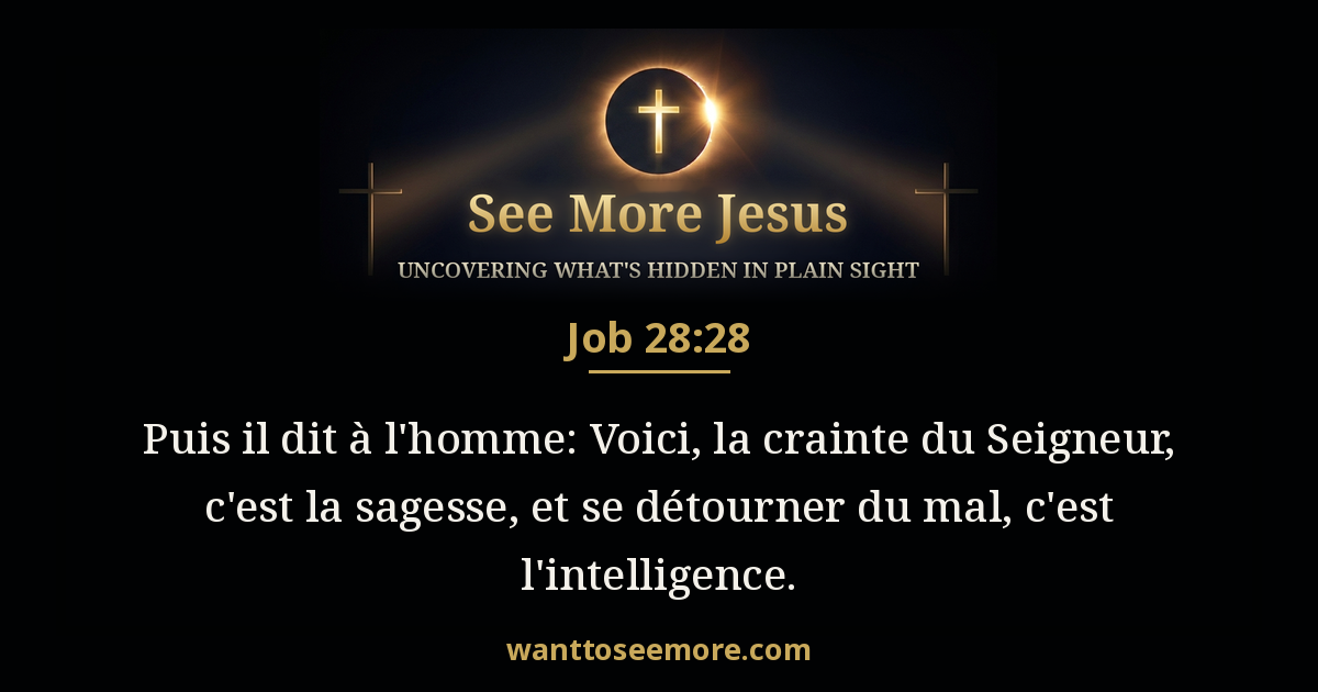 Job 28:28