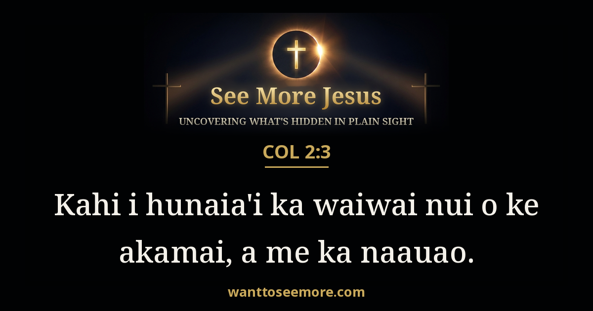 Colossians 2:3