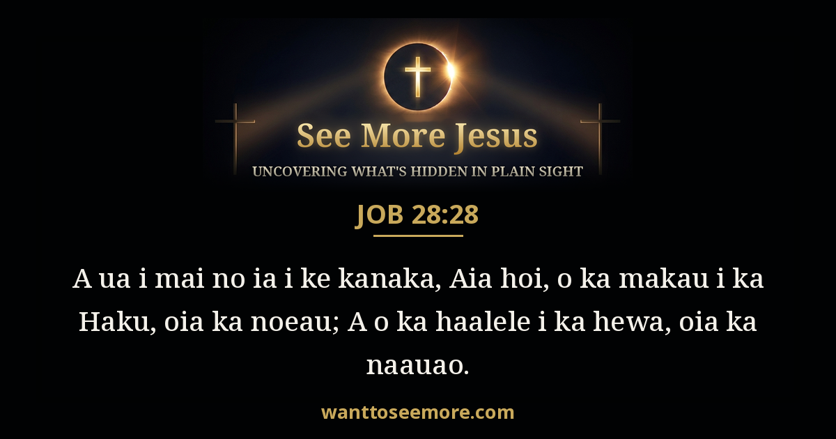 Job 28:28