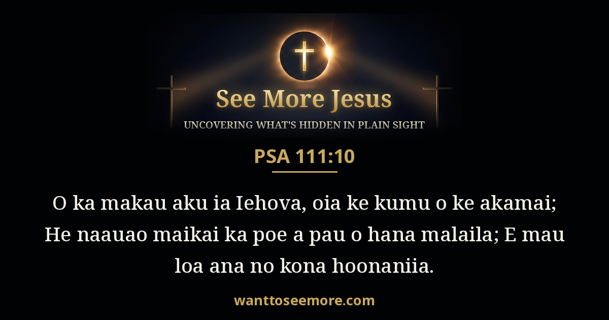 Psalms 111:10
