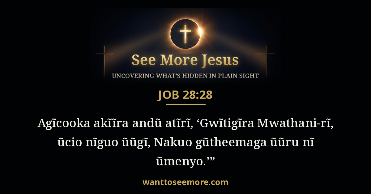 Job 28:28