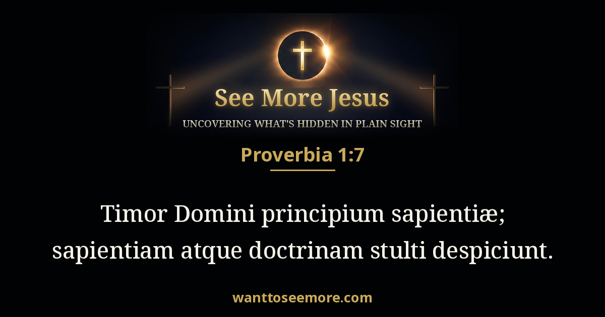 Proverbs 1:7