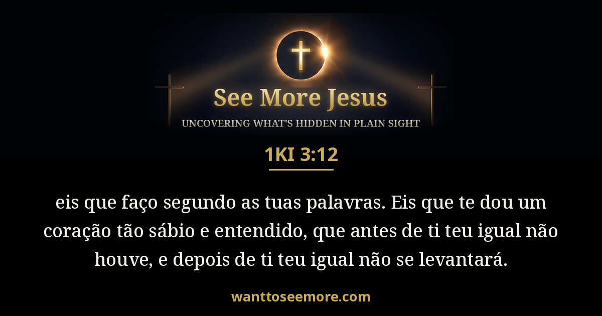 1 Kings 3:12