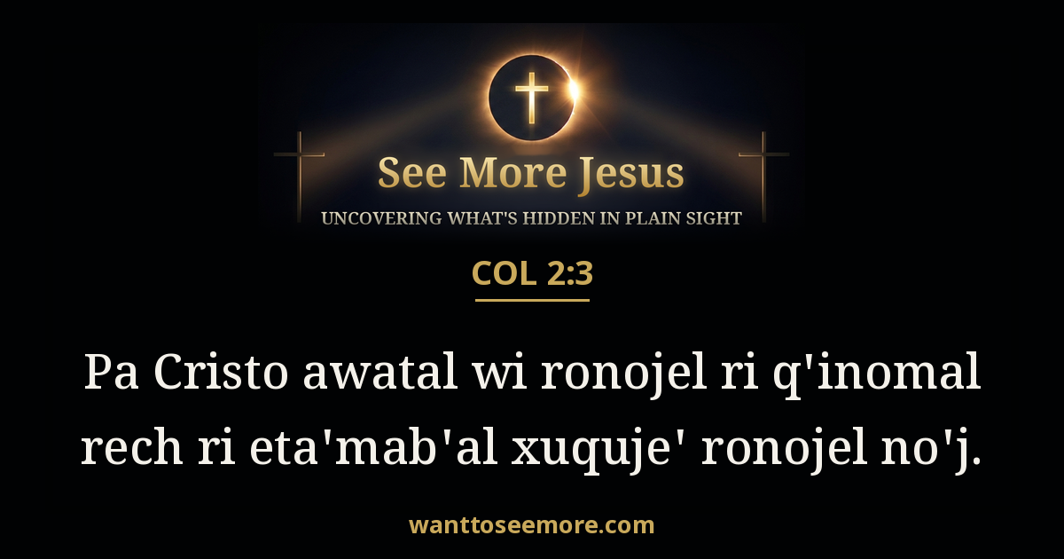 Colossians 2:3