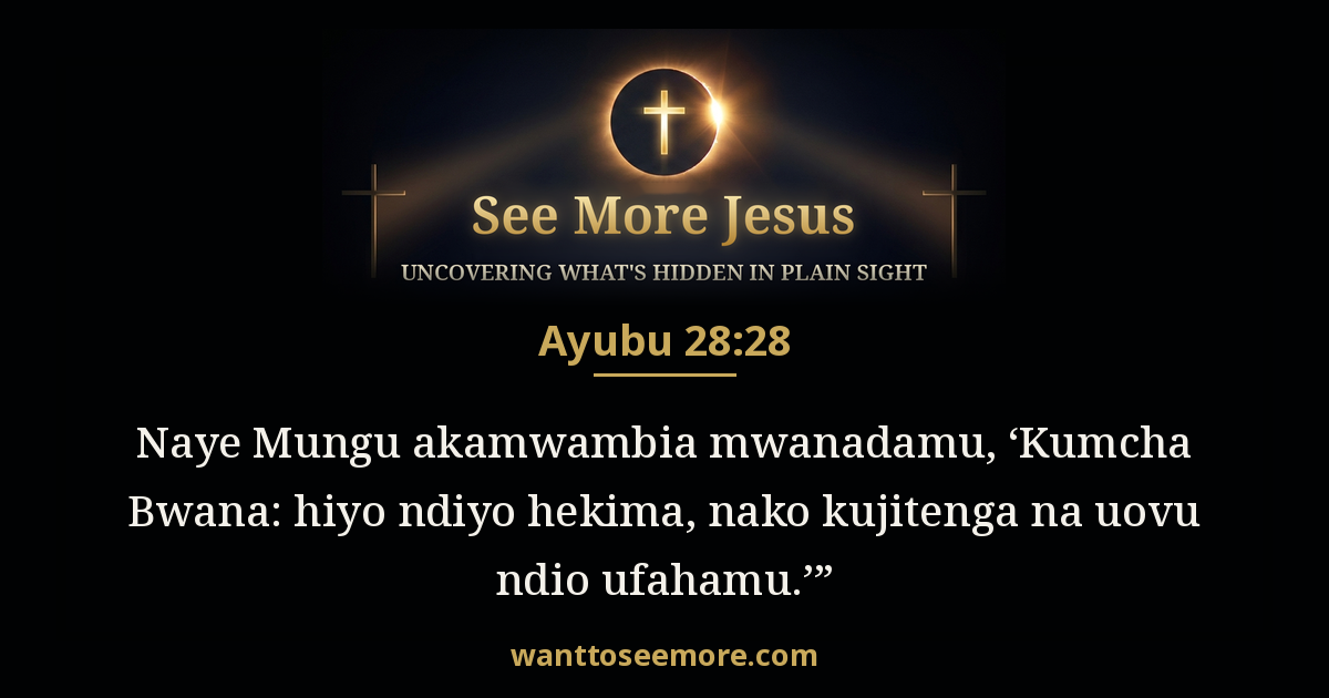 Job 28:28