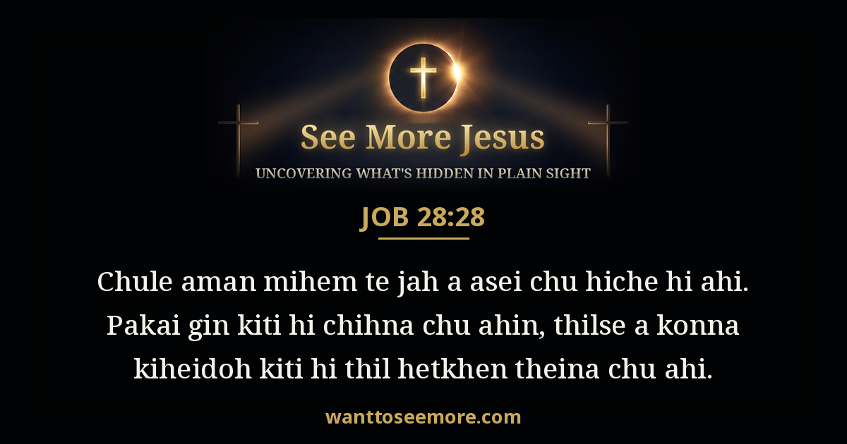 Job 28:28