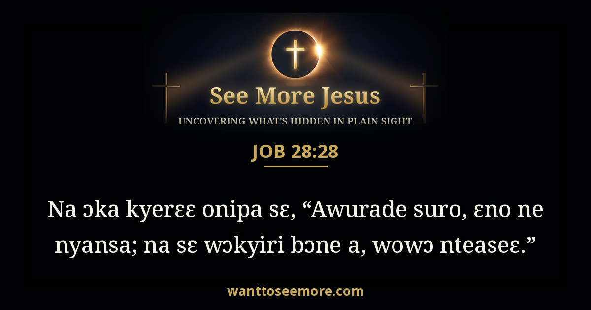 Job 28:28