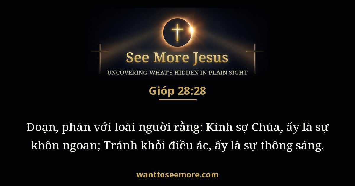 Job 28:28