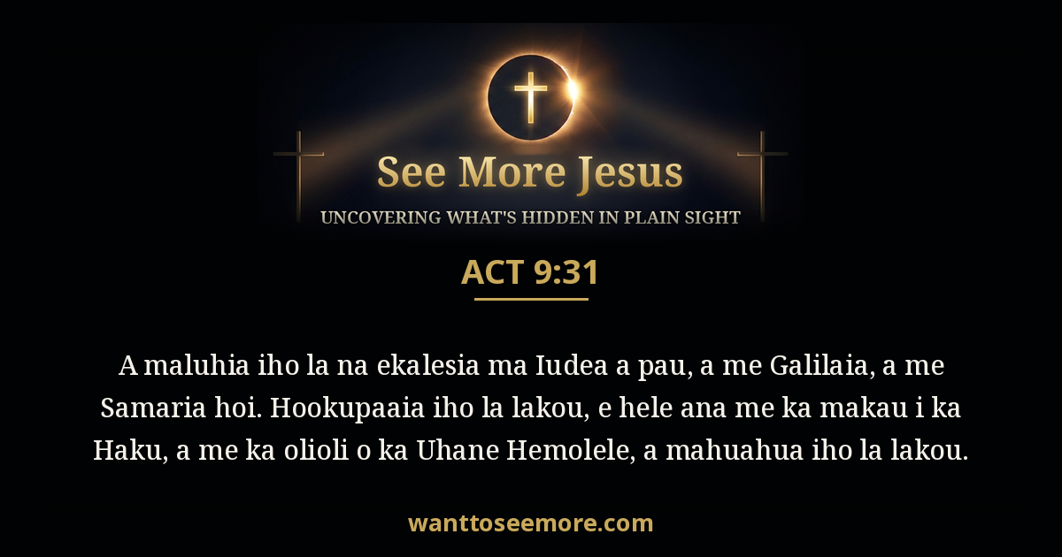 Acts 9:31