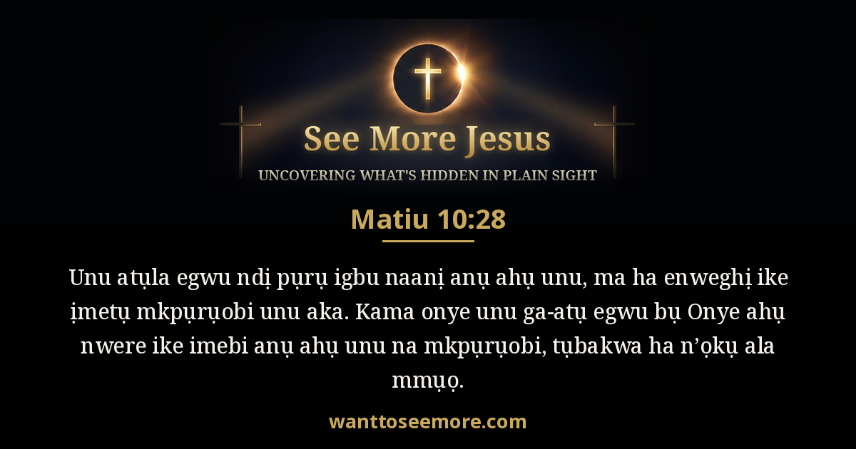 Matthew 10:28