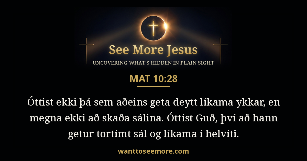 Matthew 10:28